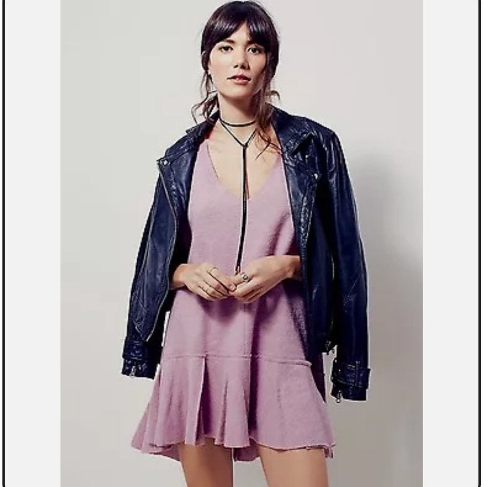 Free People 100% Wool tunic top mini dress Large